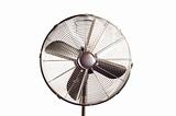 Electric fan isolated on  the white background