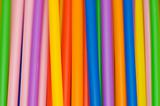 Lots of drinking straws of various colours