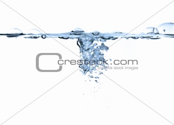 air bubbles in water isolated 
