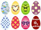 Collection Easter`s eggs