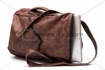 laptop in a bag