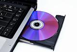 Laptop with Loaded DVD Drive