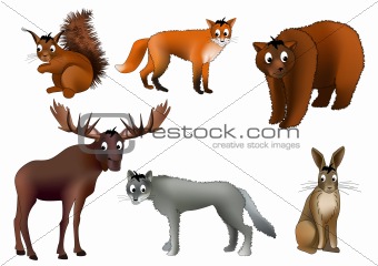 European animals (vector)