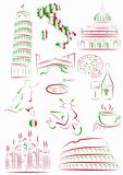Italian sights and symbols