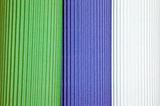 Background of colored corrugated cardboard