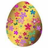 Big golden Easter`s egg