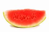 Watermelon slice isolated on the white background