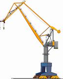 big shipyard crane