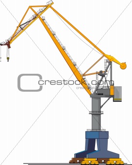 big shipyard crane