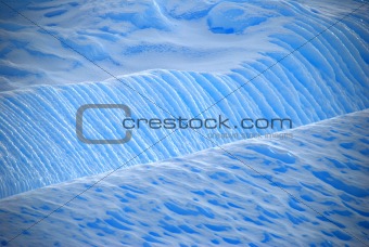 detail of iceberg lines