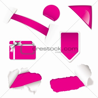 Shop sale elements pink