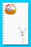 Eater card with Bunny and Eggs