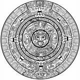 Vector Maya calendar