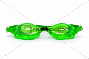 Swimming goggles isolated on the white background