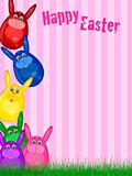 Happy Easter Bunny Background
