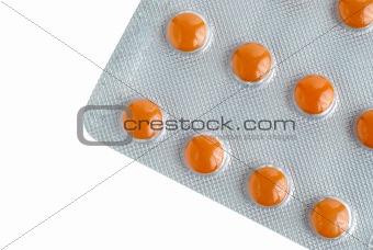 Pack of orange pills