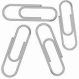 metallic clips against white