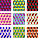 nine different versions of psychedelic patterns