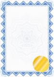 Classic guilloche border for diploma or certificate / vector/ wi