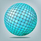 Abstract blue Background with disco ball. EPS 8