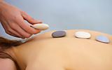 Massage procedure using round stones - Spa