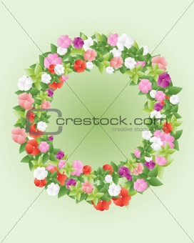 impatiens and foliage