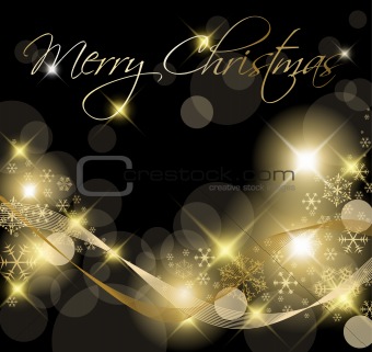 Black and Golden Christmas background