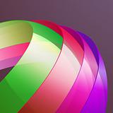 3d bright abstract background 