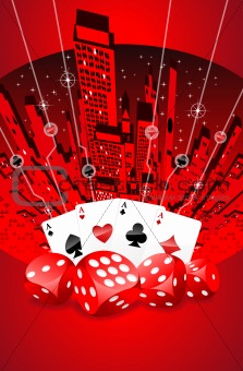 Abstract gambling illustration