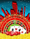 Abstract gambling city