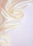 Elegant white silk as wedding background 