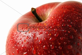 Red apple. Macro