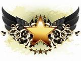 star with ornate elements