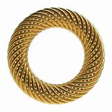Golden luxury torus which contains 10 golden spiral rings.