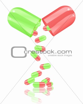 open pill capsule