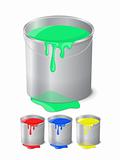 bucket with paint