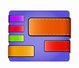 leather blank colorful tags and labels