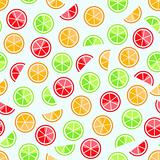 orange lime grapefruit seamless pattern 