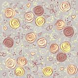 seamless floral light vector background 