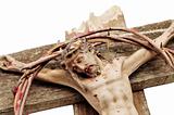 Jesus Christ and bloody crown of thorns