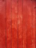 Wooden red painted planks