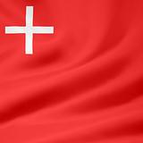 Flag of the canton of Schwyz in Switzerland