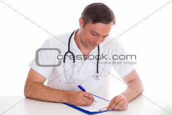 Closeup portrait of a doctor