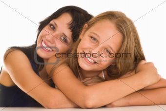 mother with her daughter 