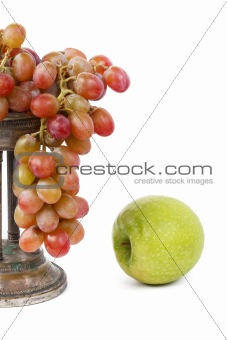 grapes and apple