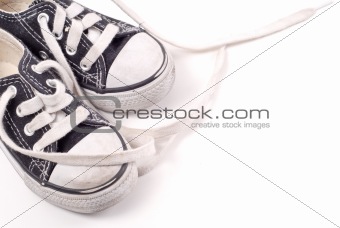 Untied Shoe Laces on Toddler Shoes
