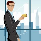 Man showing Credit Card