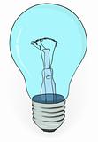 Old electric bulb - vector illustration eps8