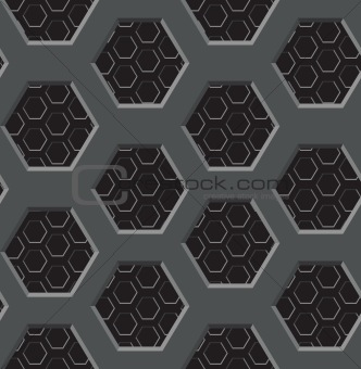 Seamless texture - two-layer lattice with six-coal apertures