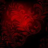 vector seamless spring floral pattern in red